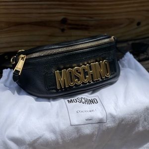 Moschino leather belt bag